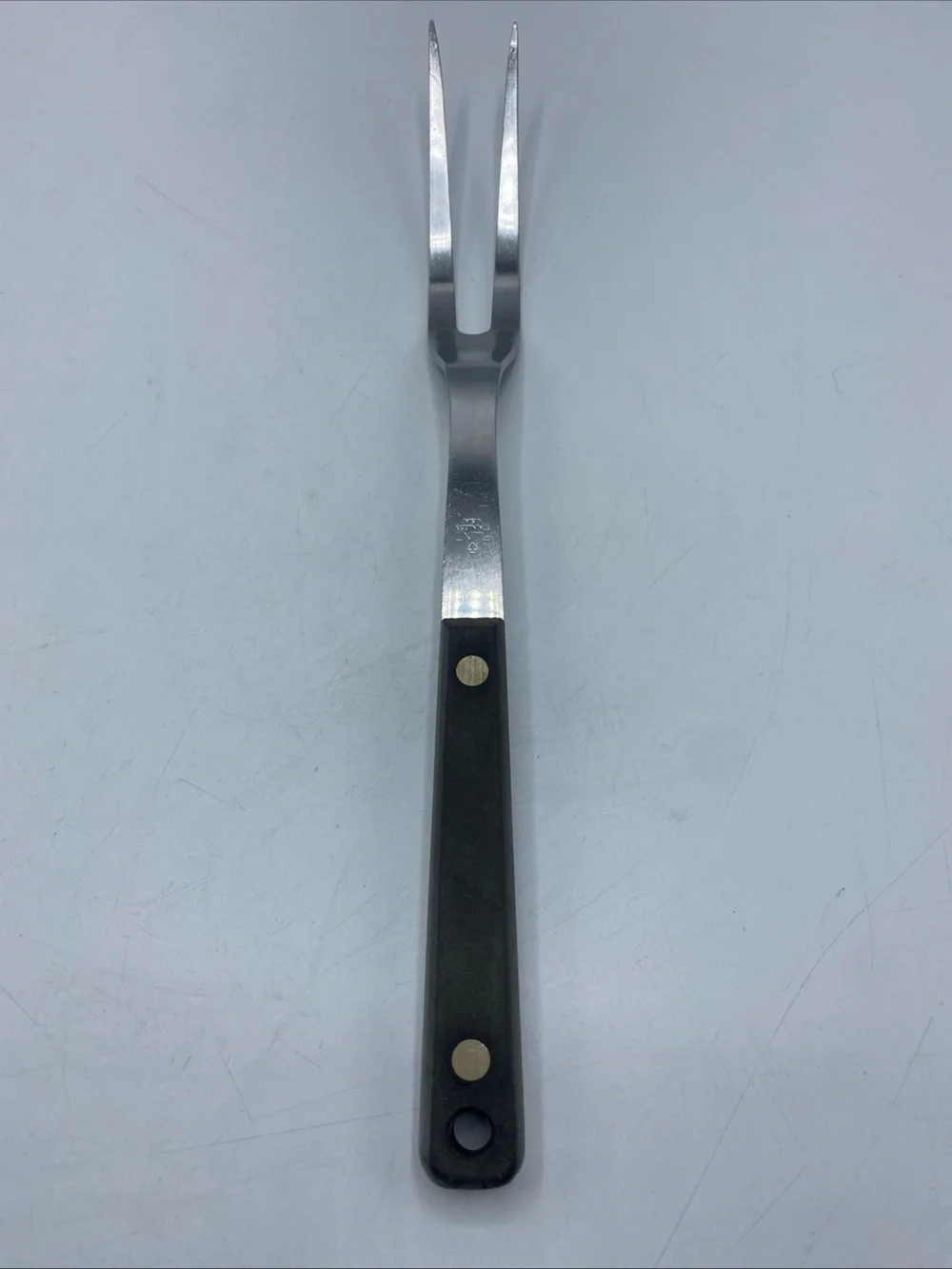 Vintage Flint Arrowhead Stainless Kitchen Utensil Meat Fork 12” 2 Prongs USA